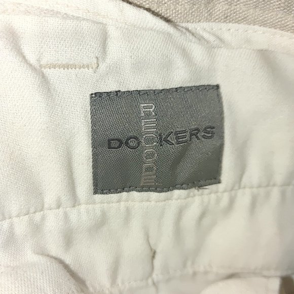 Dockers ReCode Linen Shorts Vintage Pleated High - Picture 9 of 11